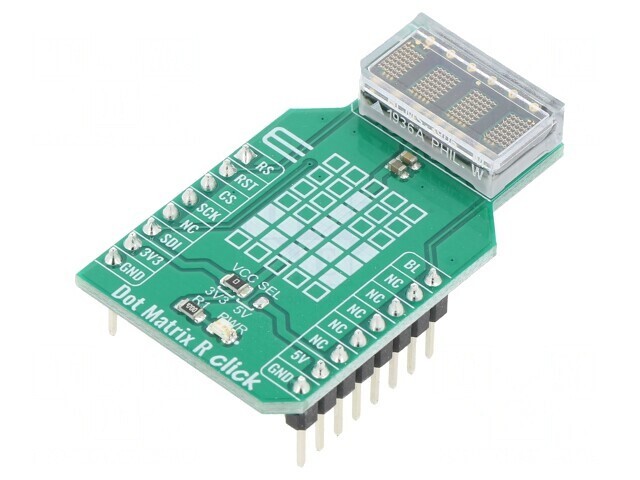 Placă Prototip Matrice LED DOT MATRIX R CLICK