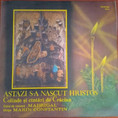 Corul Madrigal - Colinde - Astazi S-a Nascut Hristos/disc vinil/vinyl/pick up foto