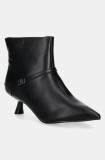 Answear Lab botine femei, culoarea negru, cu toc cui