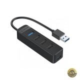 Hub USB Orico TWU32-4A-BK-EP-HU 1 x USB-A 3.1 - 3 x USB-A - 1 x USB-C Negru