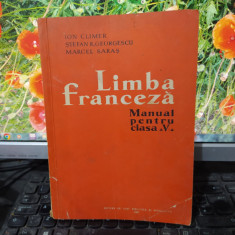 Limba franceză, manual clasa V, Climer, Georgescu, Saraș, București 1958, 001