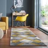 Cumpara ieftin Covor traversă Nimbus Gri/Galben Ochre 80X230 cm, Flair Rugs