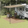 VidaXL Covor pentru cort, gri taupe, 200x400 cm 310738