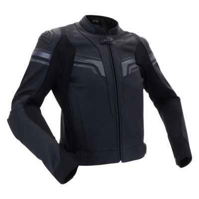 Geaca Moto Piele Richa Matrix 2 Jacket, Negru/Gri, Marime 52 foto