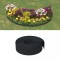 Gossi borduri de gradina, 2 buc, negru, 10 m 15 cm, polietilena