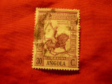 Timbru Angola Portugheza 1938 - Calaret - val. 30C stampilat