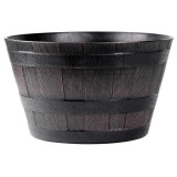 Ghiveci decorativ de flori, rotund, model lemn, teak, 38x28 cm, Strend Pro