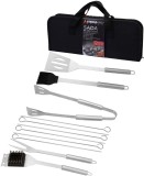 Set ustensile pentru gratar Strend Pro Grill, 12 piese, inox, cu husa