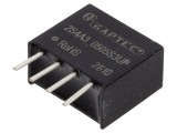 Convertor DC/DC 2W 5V GAPTEC - Eficiență 83%, Protecție SCP
