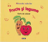 Fructe și legume. Carte de colorat - Paperback - Victoria Raţă - Prut