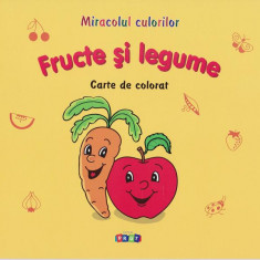 Fructe și legume. Carte de colorat - Paperback - Victoria Raţă - Prut
