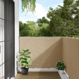 VidaXL Paravan de balcon, bej, 120x300 cm, țesătură oxford