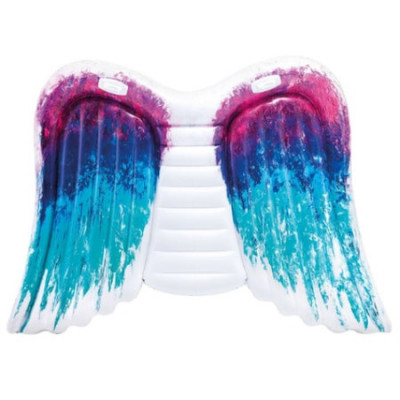 Saltea gonflabila Intex Angel Wings Multicolor, 2.50m x 1m foto