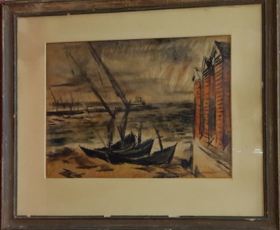 SORIN IONESCU - BARCI IN PORT - NESEMNAT foto