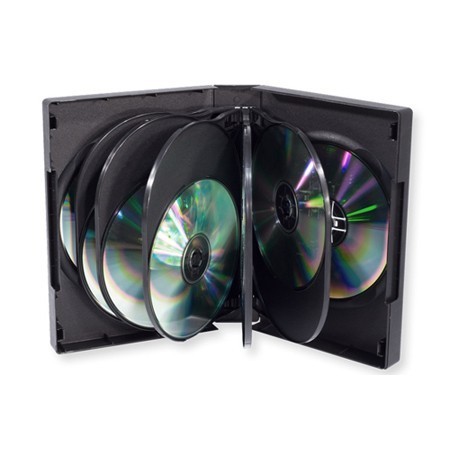 Carcasa plastic pentru 12 DVD-uri