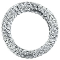 vidaXL S&acirc;rmă cu lame, rolă s&acirc;rmă elicoidală, 60 m, oțel galvanizat