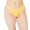 Chilot tanga bumbac elastic, detalii dantelate C1427 - L - Galben