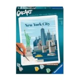 Cumpara ieftin Set pictura pe numere pentru adulti Ravensburger CreArt - New York plin de culoare