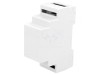 Carcasă DIN ABS Gri 88x34x62mm UL94V-0, KRADEX