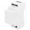 Carcasă DIN ABS Gri 88x34x62mm UL94V-0
