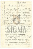 SCRSOARE / DOCUMENT, TRIMISA DE PICTORUL ALEXANDRU CLAVEL - RECTORULUI PINACOTECII DIN IASI , IASI