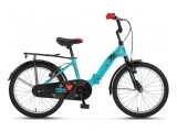 Bicicleta copii UMIT Picolo pliabila, culoare turcoaz, roata 20 , cadru otel