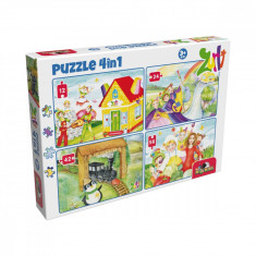 Puzzle 4 in 1 Noriel, Gasca Zurli (12, 24, 42, 56 piese)