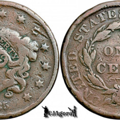 1835, 1 Cent - Liberty Head / Matron Head Modified - Statele Unite ale Americii