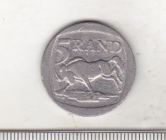 bnk mnd Africa de Sud 5 rand 1994 , fauna