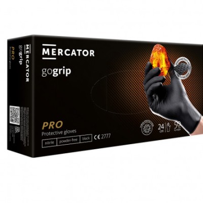 Manusi mecanic nitril negru 50buc-L foto