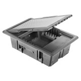 Doza pardoseala Gewiss System GW24611, 10 module, cu capac inox