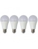 Set 4 Becuri LED Drimus 12W E27, 75W echivalent, Lumina Rece 6000K, 1055 Lm, Durata 30000h, Garantie 6 Luni