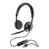 Casca Call Center Plantronics BLACKWIRE C520-M, USB, Microsoft Certified, Casti Over Ear, Cu fir