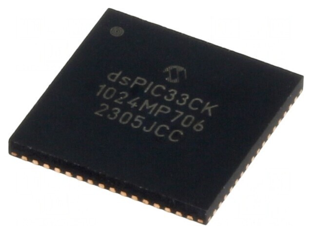 Microcontroler dsPIC 1024kB 128kB SRAM QFN64 3-3.6VDC