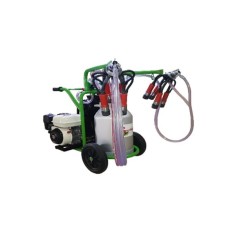 Mulgatoare Vaci Green Line T240 Aluminiu PC, bidon 40l aluminiu, motor 6.5 CP, 2 posturi, 16-20 bovine pe ora