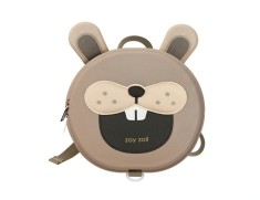 Rucsac Zoyzoii&reg; pentru copii 2-6 ani, design inovativ 3D, textil, model Iepurele Aiurit
