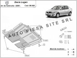 Scut metalic motor Dacia Logan 1 I / Logan MCV fabricata incepand cu 2005 APS-06,040, SCUT PROTECTION