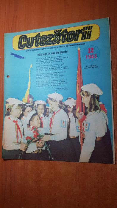 revista pentru copii - cutezatorii 24 martie 1983