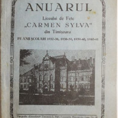 Anuarul Liceului de Fete „Carmen Sylva” din Timisoara pe anii scolari 1937-38, 1938-39, 1939-40, 1940-41