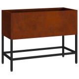 vidaXL Ghiveci ridicat pentru grădină Ruginit 60 x 26 x 45 cm 865889