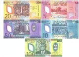 Bancnota Samoa 5, 10, 20, 50 si 100 Tala (2023-25) - PNew UNC ( set x5 polimer - vezi descriere )