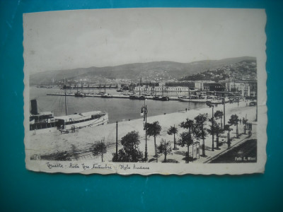 HOPCT 54054 PORTUL TURISTIC TRIESTE ITALIA IN ANUL 1940-CIRCULATA foto