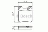 Set placute frana,frana disc MERCEDES CLK (C209) (2002 - 2009) BOSCH 0 986 460 965