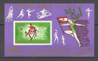 Liban.1973 Jocuri sportive scolare panarabe-Bl. DY.30 foto
