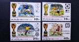 Coreea de Nord (DPRK) 1978 &ndash; Campionii Cupei Mondiale FIFA &ndash; serie de 4 timbre ștampilate