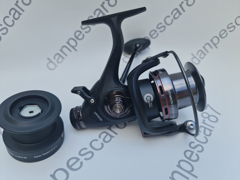 Mulineta WIND BLADE HFR6000 tambur long cast si BAITRUNNER 10 rulmenti,  Diamant Alb | Okazii.ro