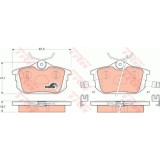 Placute frana Mitsubishi Carisma, 1995-2006, Colt 6, 2002-2012, Space Star, 1998-2004, Smart Forfour, 2004-2006, Volvo S40 1, , TRW