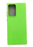 Husa silicon cu microfibra compatibila cu Samsung Note 20 Ultra Verde Neon