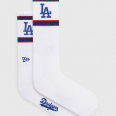 New Era sosete barbati, culoarea alb, LOS ANGELES DODGERS