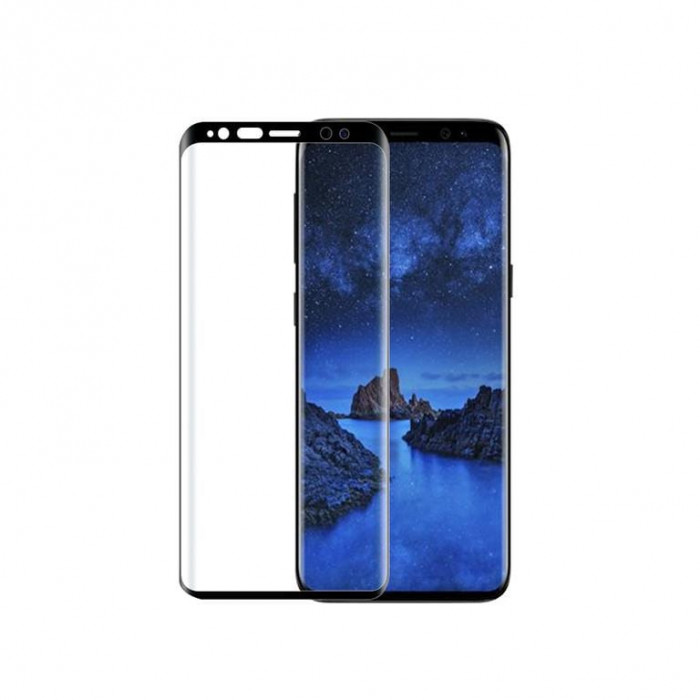 Folie Sticla Samsung Galaxy S9 g960 Black Fullcover Tempered Glass Ecran Display LCD